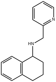 (ピリジン-2-イルメチル)1,2,3,4-テトラヒドロナフタレン-1-イルアミン 化学構造式