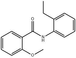 N-(2-ethylphenyl)-2-methoxybenzamide 化学構造式