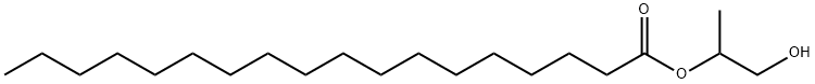 Octadecanoic acid 2-hydroxy-1-methylethyl ester Structure