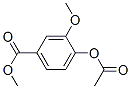 4-Acetoxy-3-methoxybenzoic acid methyl ester,35400-19-2,结构式