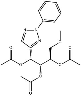 (1R,2R,3R)-4-Methoxy-1-(2-phenyl-2H-1,2,3-triazol-4-yl)-1,2,3-butanetriol triacetate|