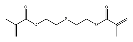 ビスメタクリル酸チオビスエチレン 化学構造式