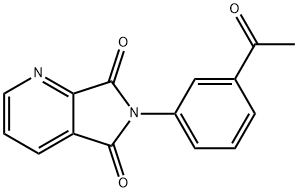 6-(3-acetylphenyl)-5H-pyrrolo[3,4-b]pyridine-5,7(6H)-dione 化学構造式