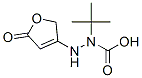 Hydrazinecarboxylic acid, 2-(2,5-dihydro-5-oxo-3-furanyl)-, 1,1-dimethylethyl 化学構造式