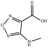 1,2,5-Oxadiazole-3-carboxylicacid,4-(methylamino)- 结构式