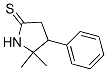 5,5-Dimethyl-4-phenyl-2-pyrrolidinethione 结构式