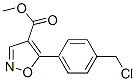 4-Isoxazolecarboxylicacid,5-[4-(chloromethyl)phenyl]-,methylester(9CI) Structure