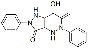 1,2,3a,4,5,6,7,7a-Octahydro-7-hydroxy-6-methylene-2,5-diphenyl-3H-pyrazolo[4,3-c]pyridazin-3-one Struktur