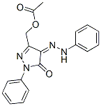 3-(Acetyloxymethyl)-1-phenyl-4-(2-phenylhydrazono)-1H-pyrazole-5(4H)-one|