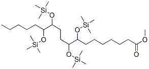 8,9,12,13-Tetrakis[(trimethylsilyl)oxy]octadecanoic acid methyl ester 结构式