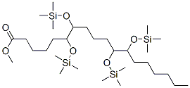 6,7,11,12-Tetrakis[(trimethylsilyl)oxy]octadecanoic acid methyl ester|