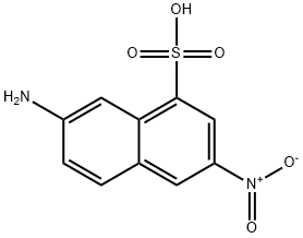 7-Amino-3-nitro-1-naphthalenesulfonic acid Struktur