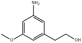 2-(3-氨基-5-甲氧基苯基)乙醇 结构式