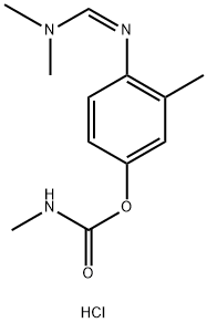 [4-(dimethylaminomethylideneamino)-3-methyl-phenyl] N-methylcarbamate 化学構造式