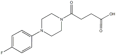 丁酸,4-[4-(4-氟苯基)-1-	哌嗪]-4-氧代-,354551-55-6,结构式