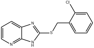 1H-IMIDAZO[4,5-B]PYRIDINE,-2-[[(2-CHLOROPHENYL)METHYL]THIO]- Structure