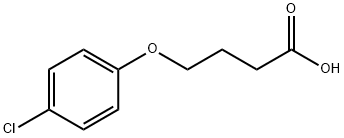 4-(4-クロロフェノキシ)ブタン酸 化学構造式