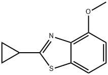 Benzothiazole, 2-cyclopropyl-4-methoxy- (9CI) Struktur