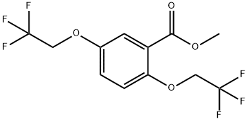 METHYL 2,5-BIS(2,2,2-TRIFLUOROETHOXY)BENZOATE Struktur