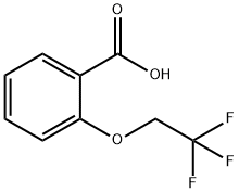 2-(2,2,2-トリフルオロエトキシ)安息香酸 化学構造式