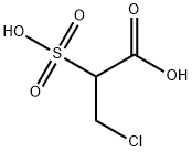 3-chloro-2-sulphopropionic acid Structure