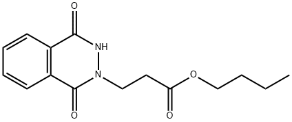 2(1H)-PHTALAZINEPROPANOIC ACID, 3, 4 DIHYDRO-1,4-DIOXO-BUTYL ESTER,354992-96-4,结构式