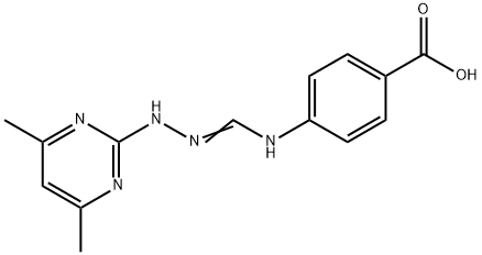 4-[N'-(4,6-二甲基-嘧啶-2-基)-胍基]-苯甲酸 结构式