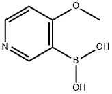 4-メトキシピリジン-3-ボロン酸 化学構造式