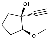 Cyclopentanol, 1-ethynyl-2-methoxy-, trans- (9CI) 结构式