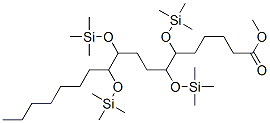 6,7,10,11-Tetrakis[(trimethylsilyl)oxy]octadecanoic acid methyl ester 结构式