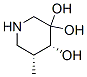 3,3,4-Piperidinetriol,5-methyl-,(4R,5R)-(9CI) Structure