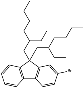 2-溴-9,9-双(2-乙基己基)芴 结构式