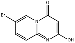 7-Bromo-2-hydroxy-4H-pyrido[1,2-a]pyrimidin-4-one 化学構造式