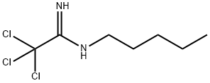 2,2,2-TRICHLORO-N-PENTYLETHANIMIDAMIDE Structure