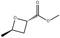 反-4-甲基-氧杂环丁烷-2-甲酸甲酯,35520-17-3,结构式