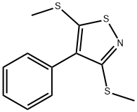 3,5-Bis(methylthio)-4-phenylisothiazole Structure