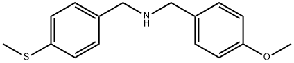 N-(4-甲氧基苄基)-1-(4-(甲硫基)苯基)甲胺 结构式