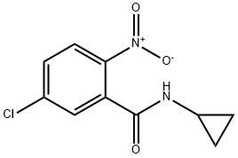 5-chloro-N-cyclopropyl-2-nitrobenzamide Struktur