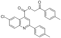 2-(4-methylphenyl)-2-oxoethyl 6-chloro-2-(4-methylphenyl)-4-quinolinecarboxylate Structure
