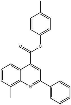 4-methylphenyl 8-methyl-2-phenyl-4-quinolinecarboxylate Structure
