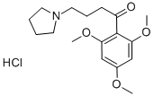 1-[3-(2,4,6-Trimethoxybenzoyl)propyl]pyrrolidinium chloride Structure