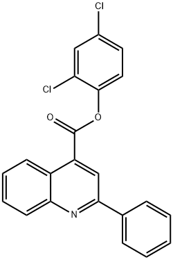 2,4-dichlorophenyl 2-phenyl-4-quinolinecarboxylate Structure