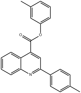 3-methylphenyl 2-(4-methylphenyl)-4-quinolinecarboxylate Structure