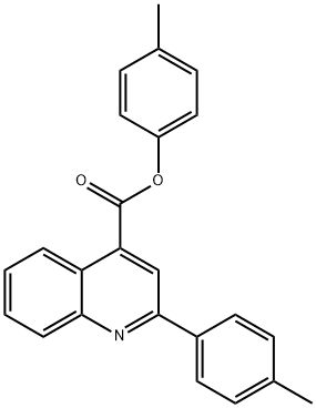 4-methylphenyl 2-(4-methylphenyl)-4-quinolinecarboxylate Structure