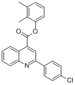 2,3-dimethylphenyl 2-(4-chlorophenyl)-4-quinolinecarboxylate Struktur