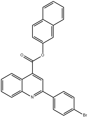 2-naphthyl 2-(4-bromophenyl)-4-quinolinecarboxylate,355433-81-7,结构式
