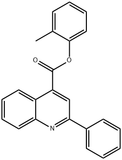 2-methylphenyl 2-phenyl-4-quinolinecarboxylate Structure