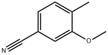 3-メトキシ-4-メチルベンゾニトリル 化学構造式