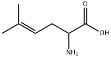 2-氨基-5-甲基-己-4-烯酸,3558-31-4,结构式