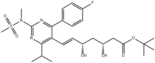 TERT-ブチルロスバスタチン 化学構造式